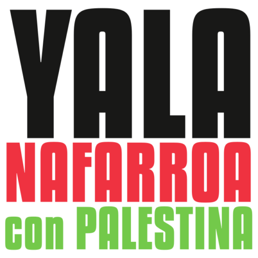 Logo de Yala Nafarroa con Palestina